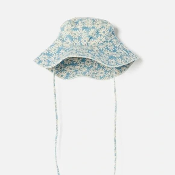 NWT RE/DONE 90s BLUE DAISY SUN HAT - OS main image 4